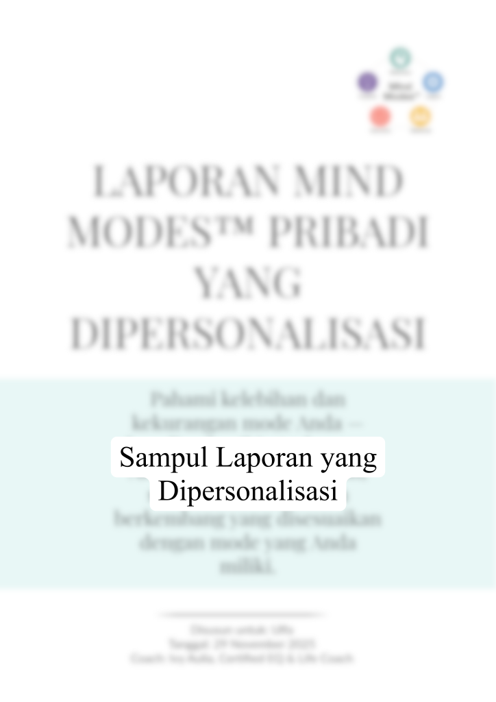 Pratinjau sampul Laporan Mind Modes™ Pribadi yang Dipersonalisasi dengan desain eksklusif.